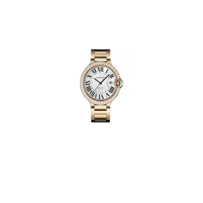 Cartier Ballon Bleu Mens Gold Watch WE90 55142 1