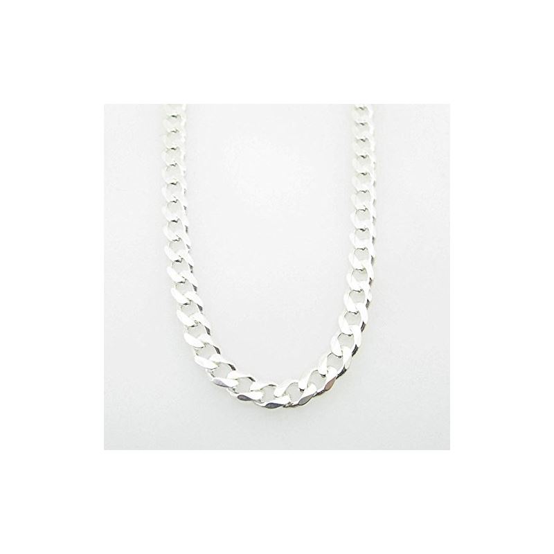 Silver Curb link chain Necklace BDC88 79571 1