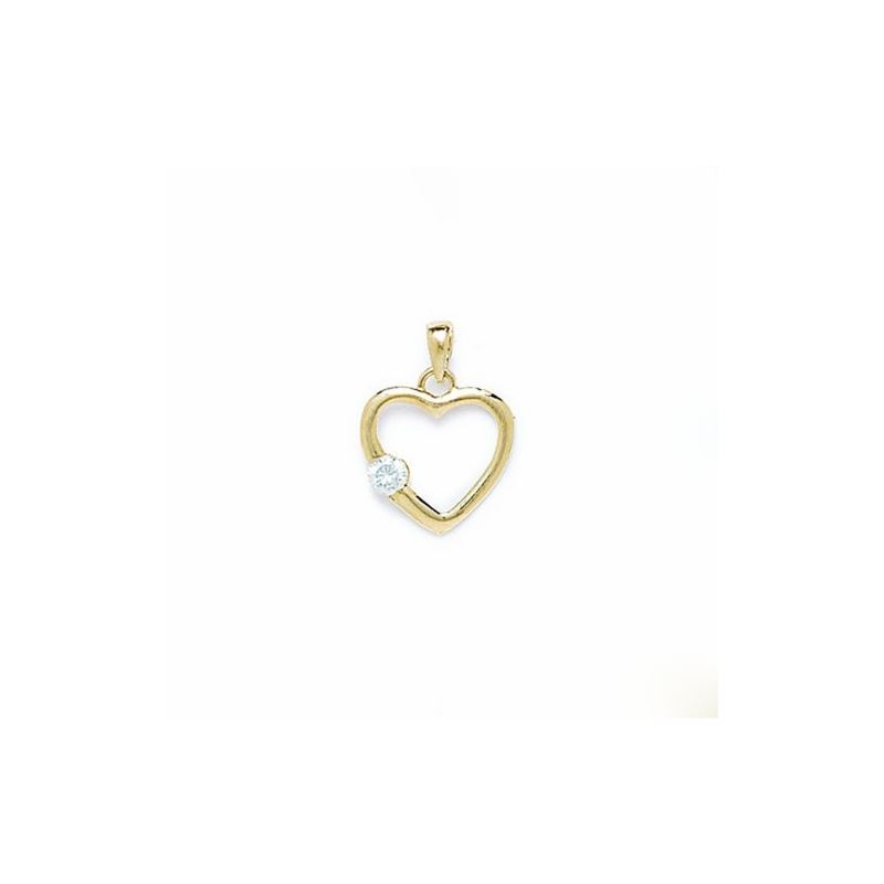 14K Gold Heart Love Pendant P73 64315 1