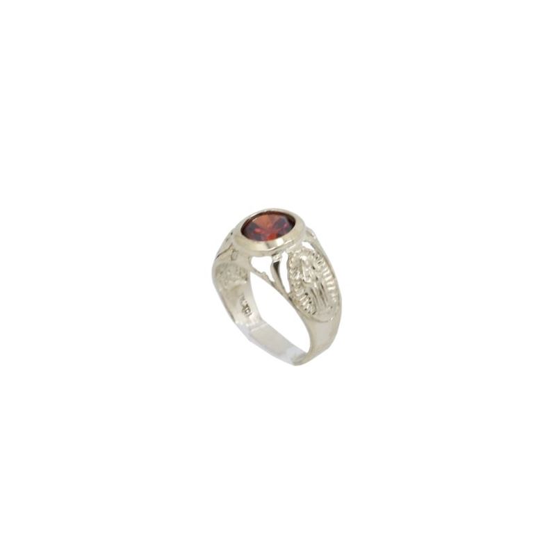 10k Yellow Gold Syntetic red love gemsto 62771 1