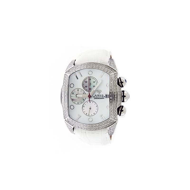 2.50Ct Diamonds Full Case White Face Band Watch