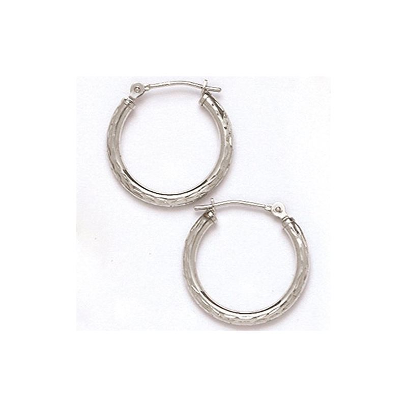 14K Gold Hoop Earrings HEW49