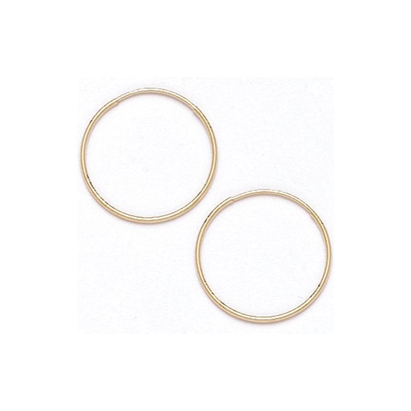 14K Gold Hoop Earrings HE4 64354 1