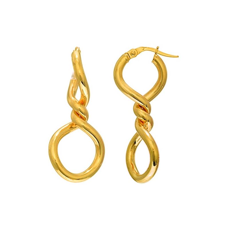 14K Yellow Gold Ladies Fancy Earrings ER 69121 1