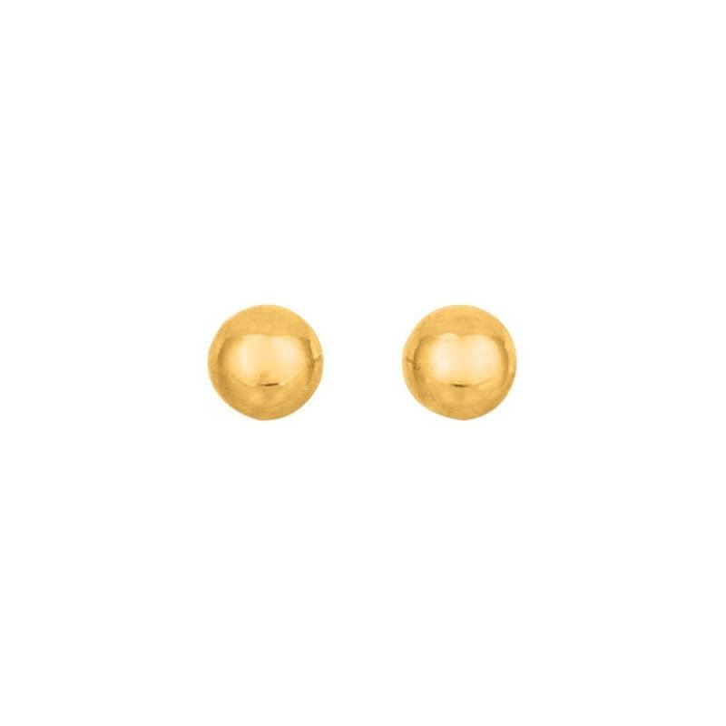 14kt Yellow Gold 3.0mm Shiny Ball Post E 70866 1