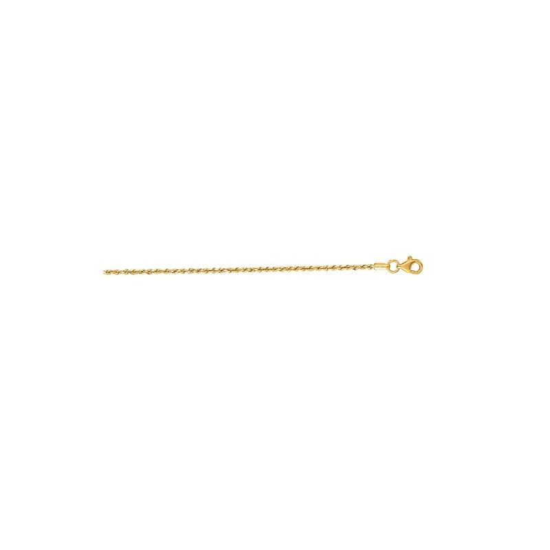 10K Yellow SOLID Gold Rope Chain Necklac 63326 1