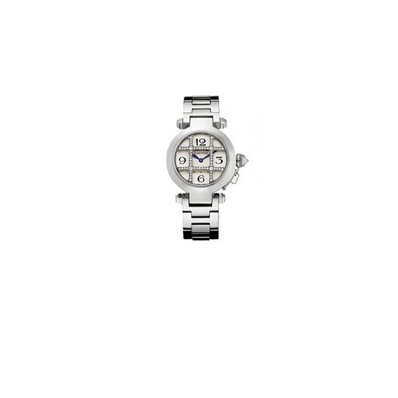 Cartier Pasha Diamond 18kt White Gold La 55267 1