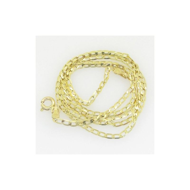 10K Yellow Gold curb chain GC90 60409 1