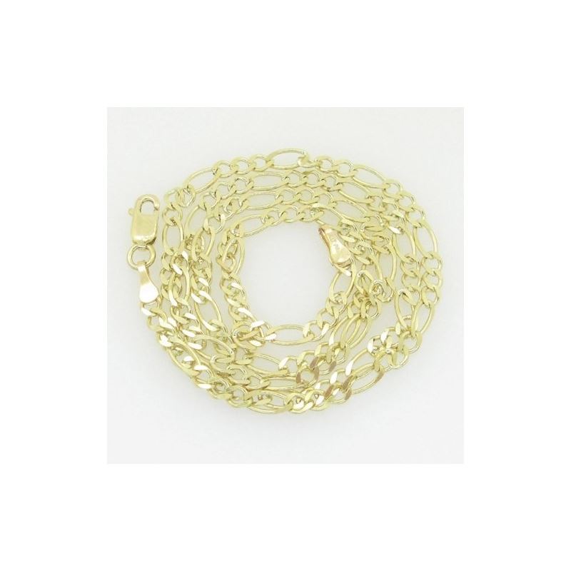 10K Yellow Gold figaro open link chain G 60891 1