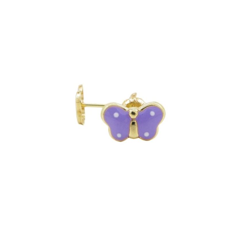 14K Yellow gold Butterfly stud earrings  67337 1