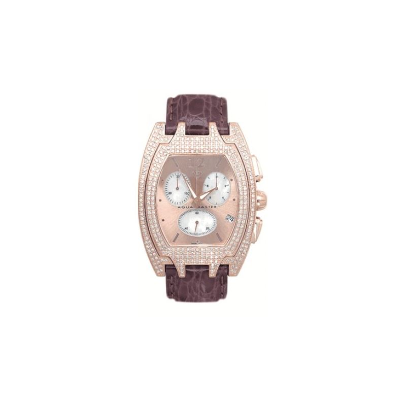 Aqua Master Steel Tonneau Diamond Watch 27798 1