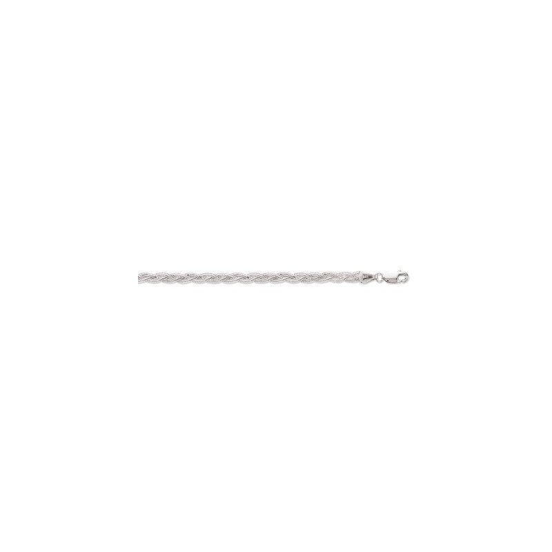 14K White Gold 3.5mm wide Diamond Cut Br 64906 1