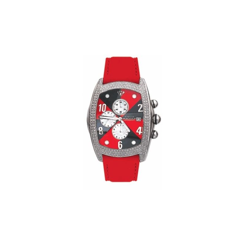 Aqua Master Aqua Steel Diamond Watch Red 209 1