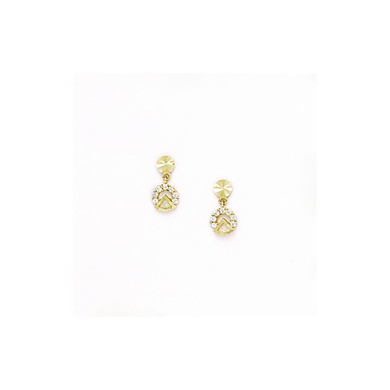 14K Yellow Gold star oval drop shap with 70570 1