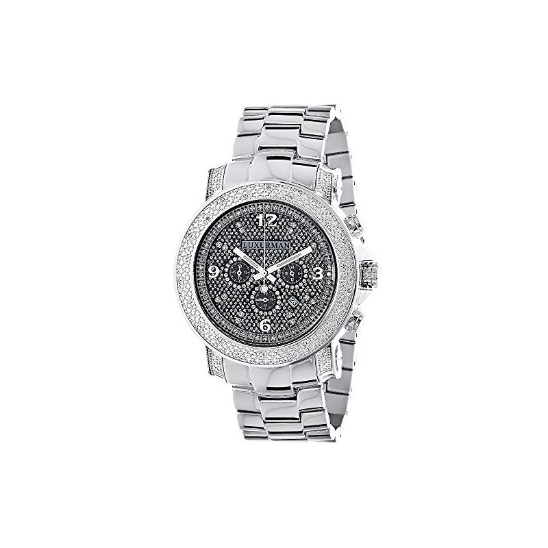 Oversized Diamond Watches: Luxurman Mens 90976 1