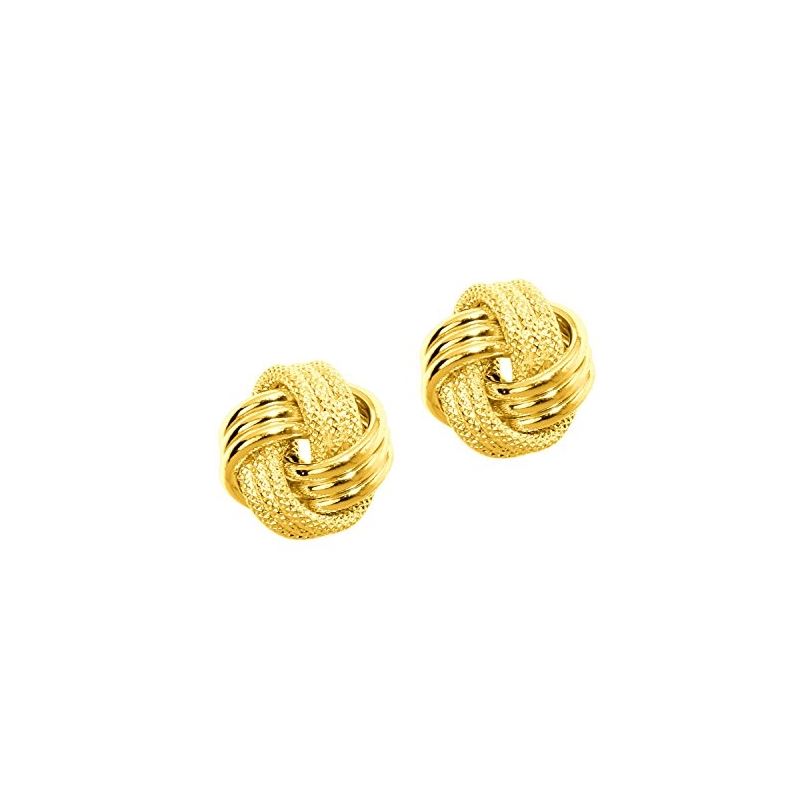 10K Yellow Gold Ladies Post Earrings 921 61399 1