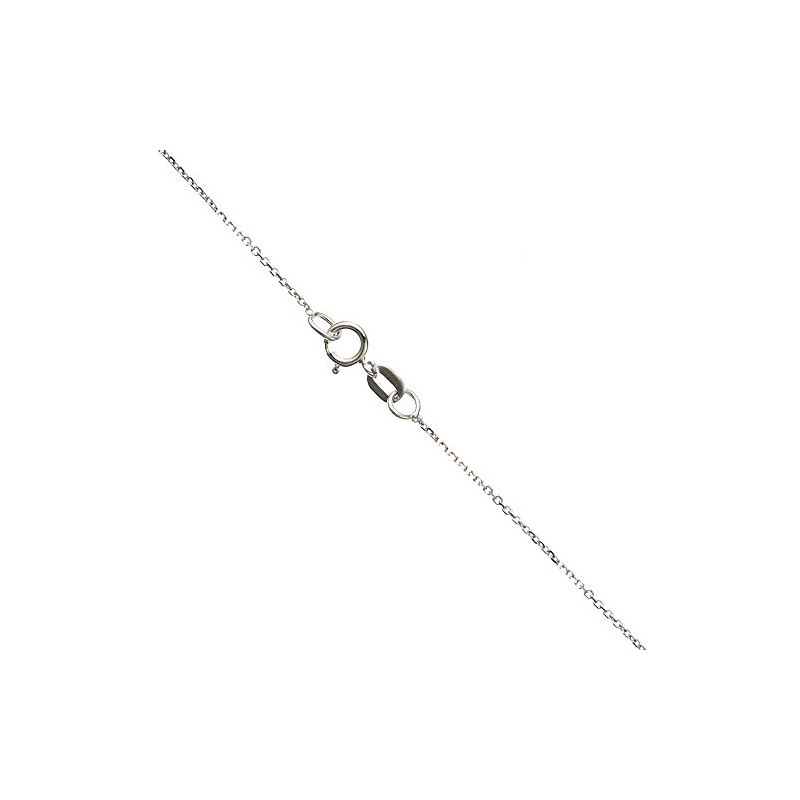 14K WHITE Gold SOLID CABLE Chain - 16 In 65871 1