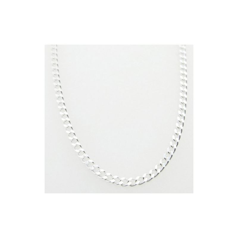 Mens 925 Sterling Silver curb chain fran 78416 1