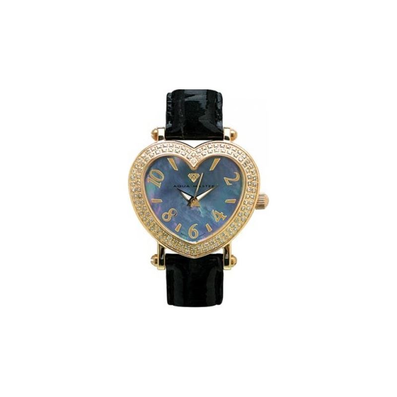 Aqua Master Two Row Diamond Heart Watch  27871 1