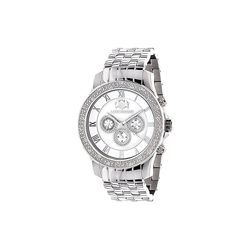 Mens Wristwatches Luxurman Mens Diamond  90966 1