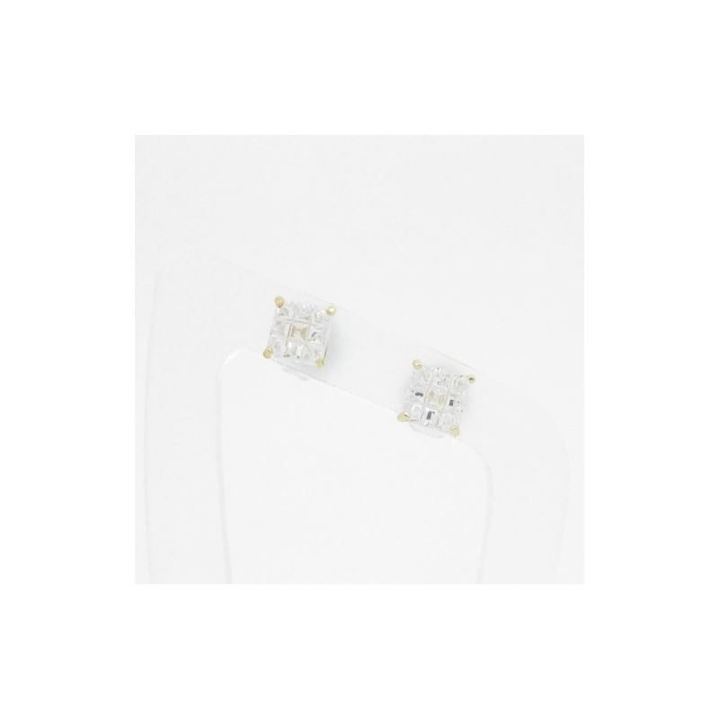 Unisex 14K solid gold earrings fancy stu 81610 1