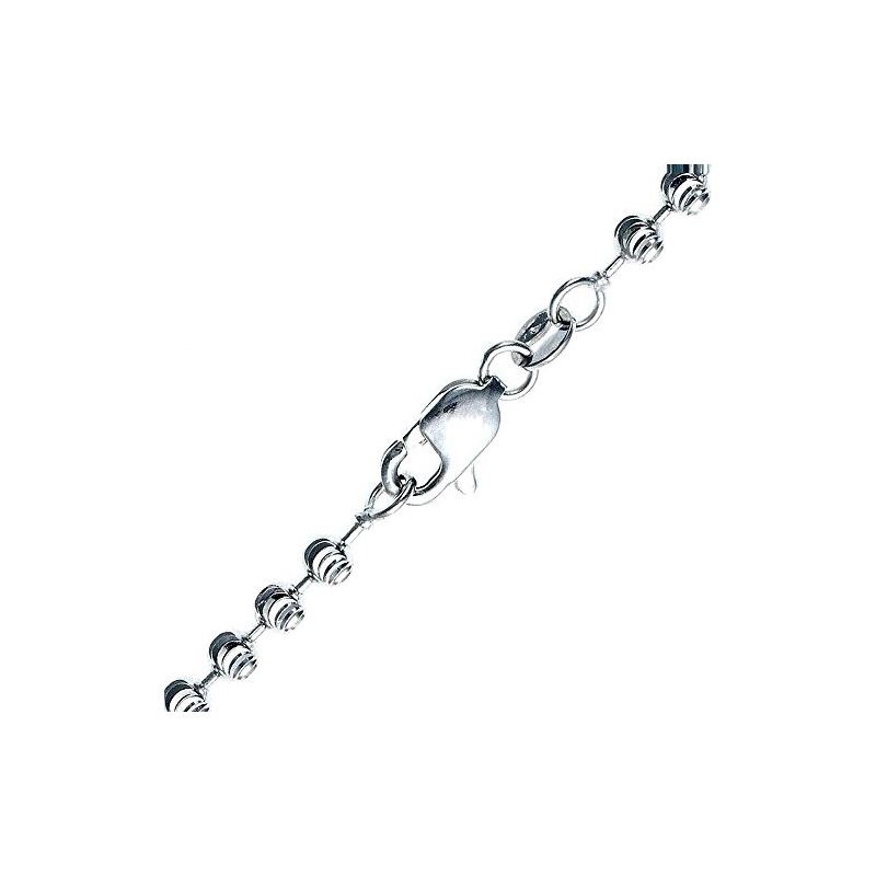 14K WHITE Gold MOON CUT SOLID CHAIN - 30 65682 1