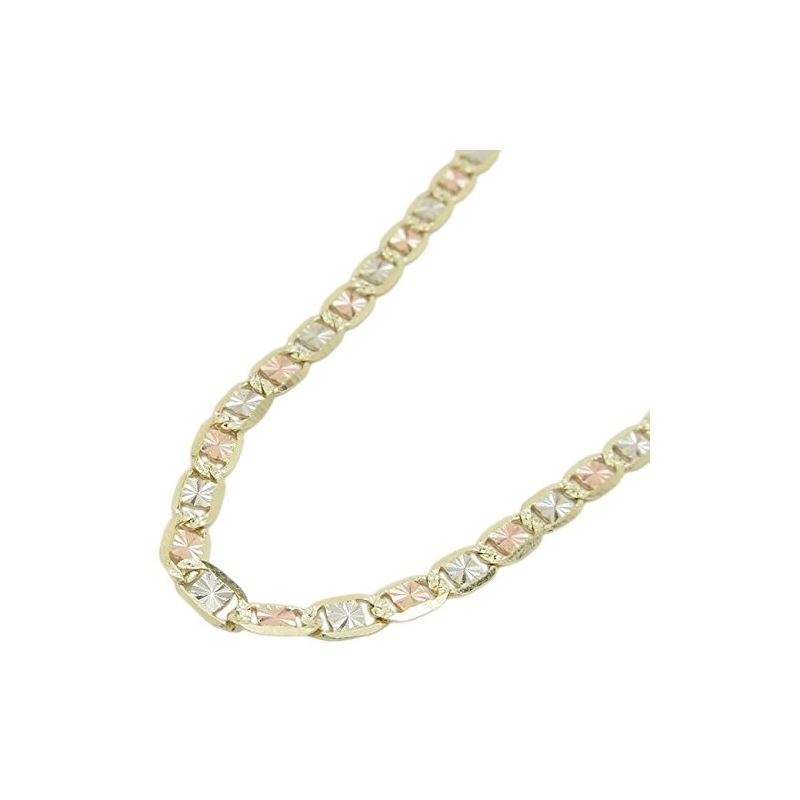 "14K Three tone valentine chain 20"" Long  64668 1