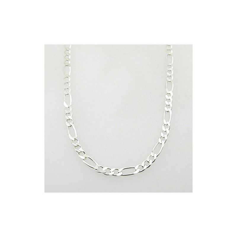 Silver Figaro link chain Necklace BDC84 79694 1