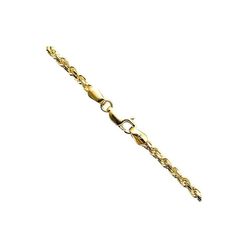 10K Yellow SOLID Gold Rope Chain Necklac 63330 1