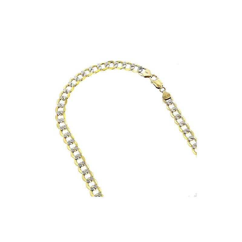 "10K Yellow Gold 7mm wide 24"" long diamon 60321 1