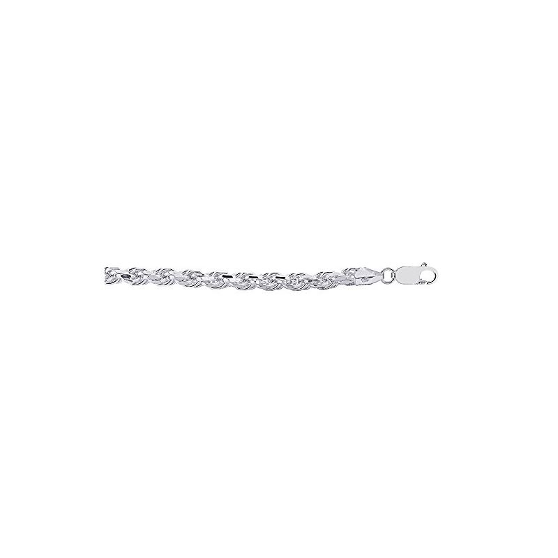 Sterling Silver 7mm Wide Rope Chain 9 In 80846 1