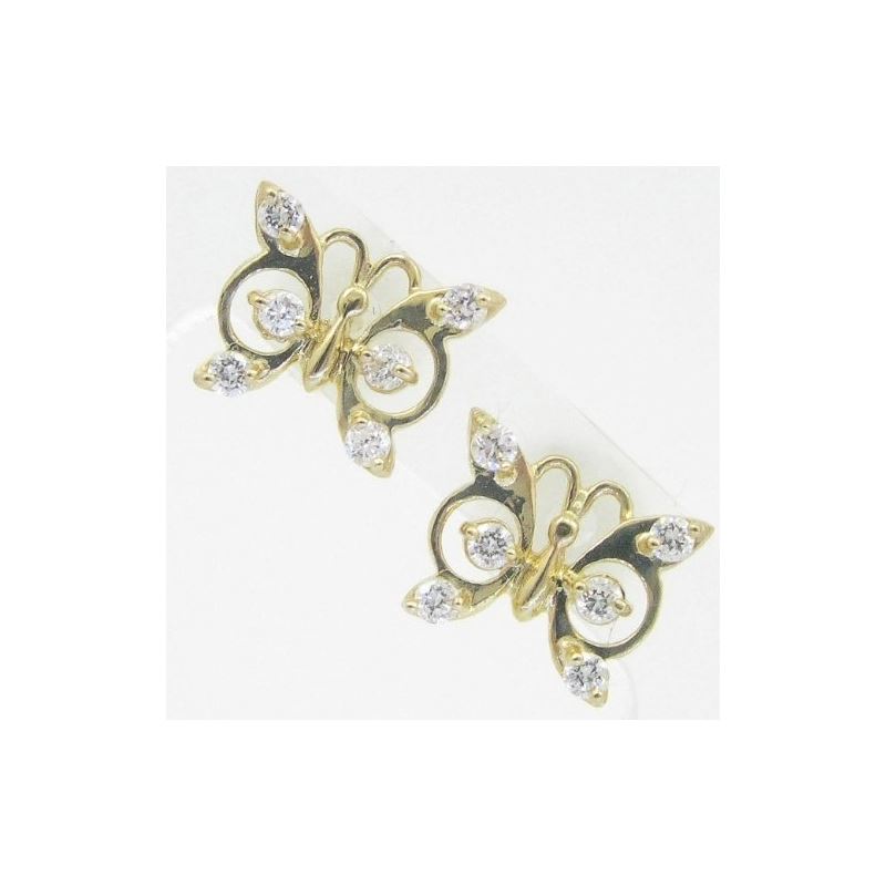 14K Gold Earrings heart star flower dolp 63953 1