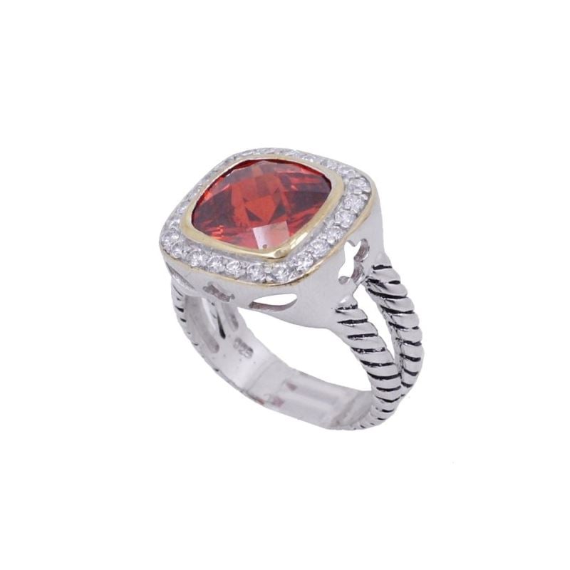 Ladies .925 Italian Sterling Silver Ruby 74199 1