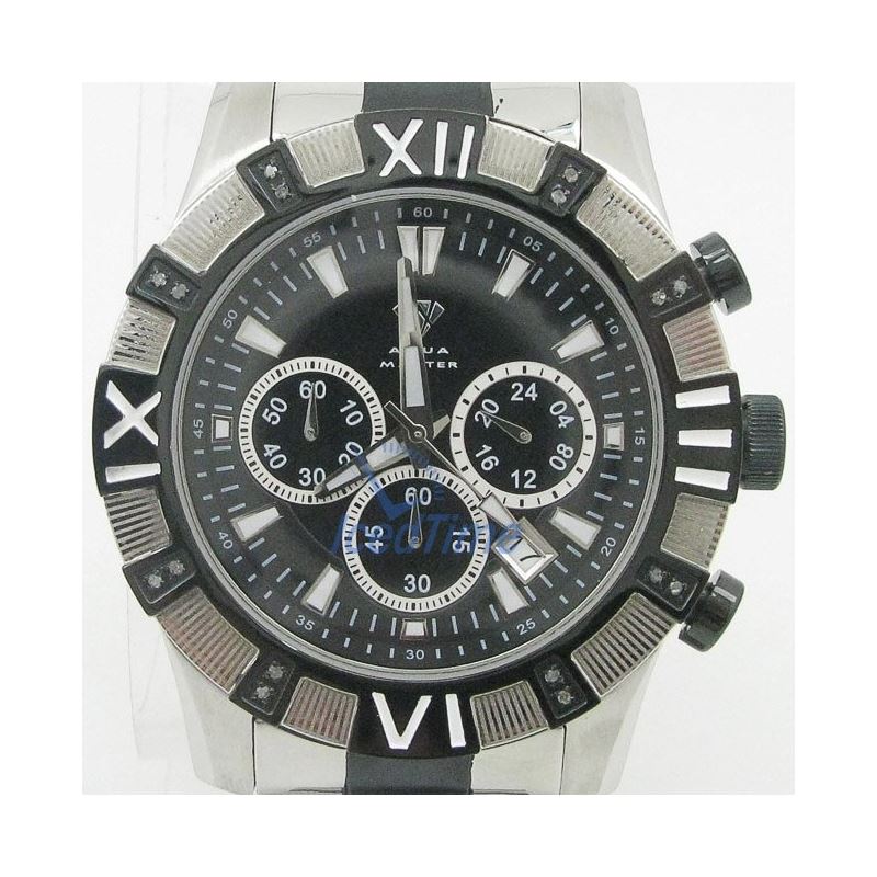 Mens Aqua Master Iced Out Diamond Watch  50573 1