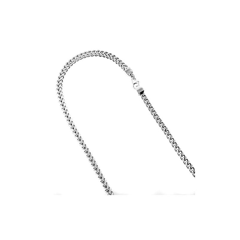 10k White Gold Hollow Franco Chain 7mm W 60005 1