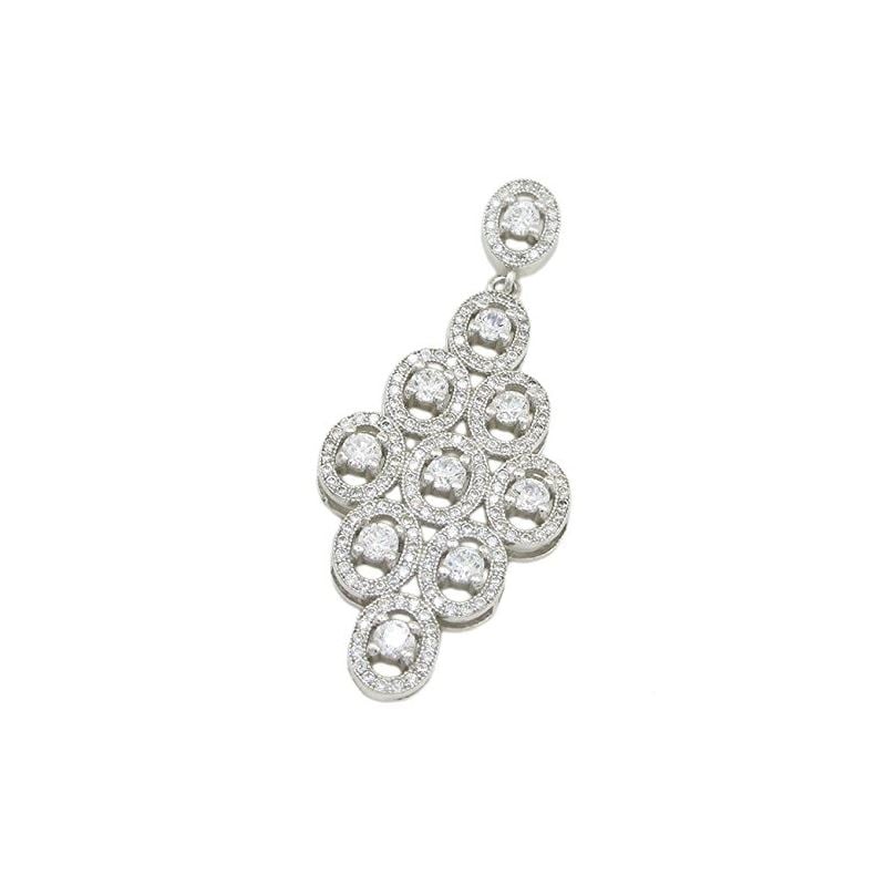 Womens Multiple round link drop pendant  88673 1