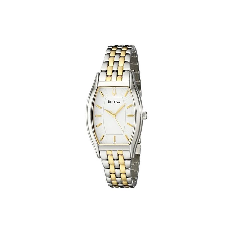 Women's 98L145 Classic Two-Tone Tonneau Watch