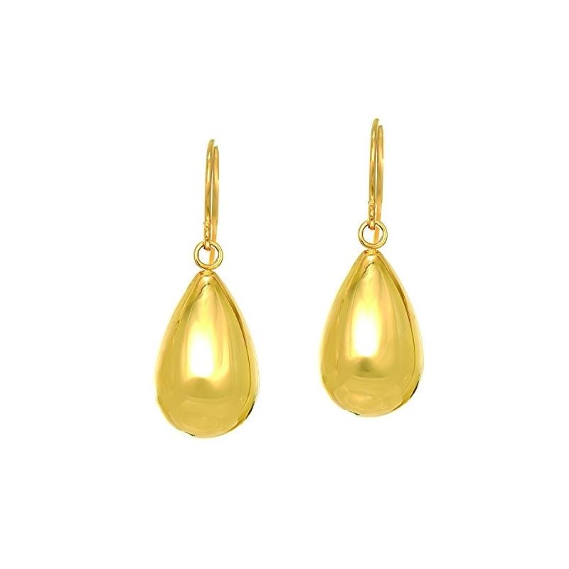 14K Yellow Gold Ladies Drop Earrings ER2 69108 1