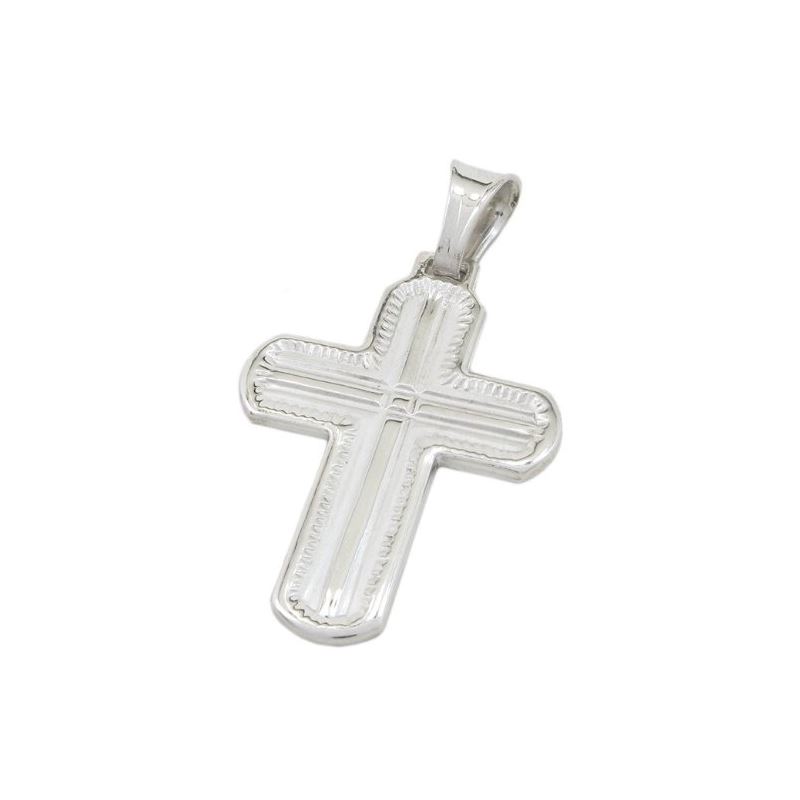 Fancy cross silver pendant SB42 40mm tal 73114 1