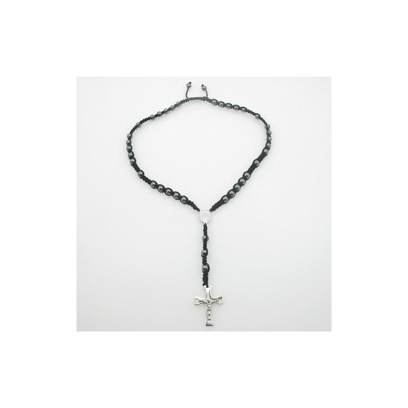 Stainless Steel Rosary Necklace with Cro 80190 1