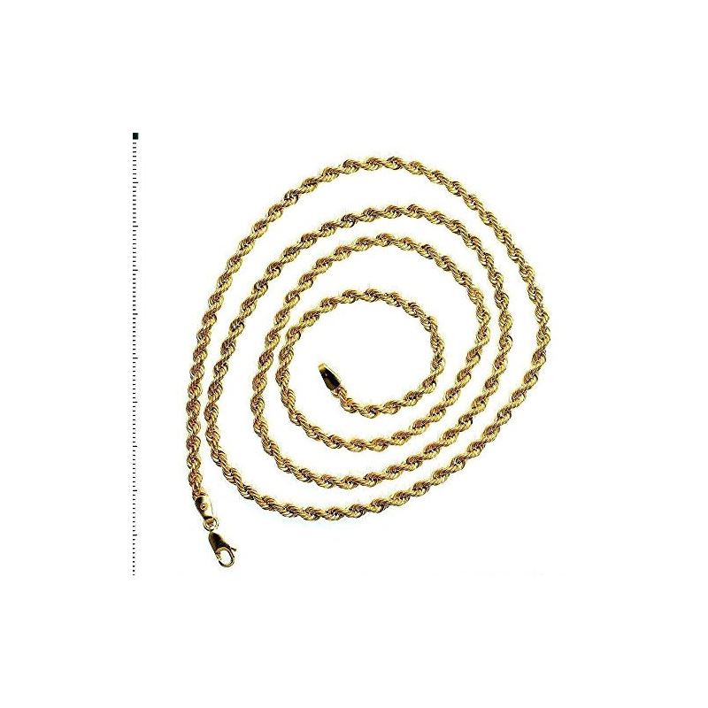 10K YELLOW Gold HOLLOW ROPE Chain - 18 I 61533 1