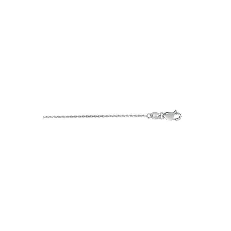 Real 14K White Gold 1.1 mm Wide Cable Ch 64985 1