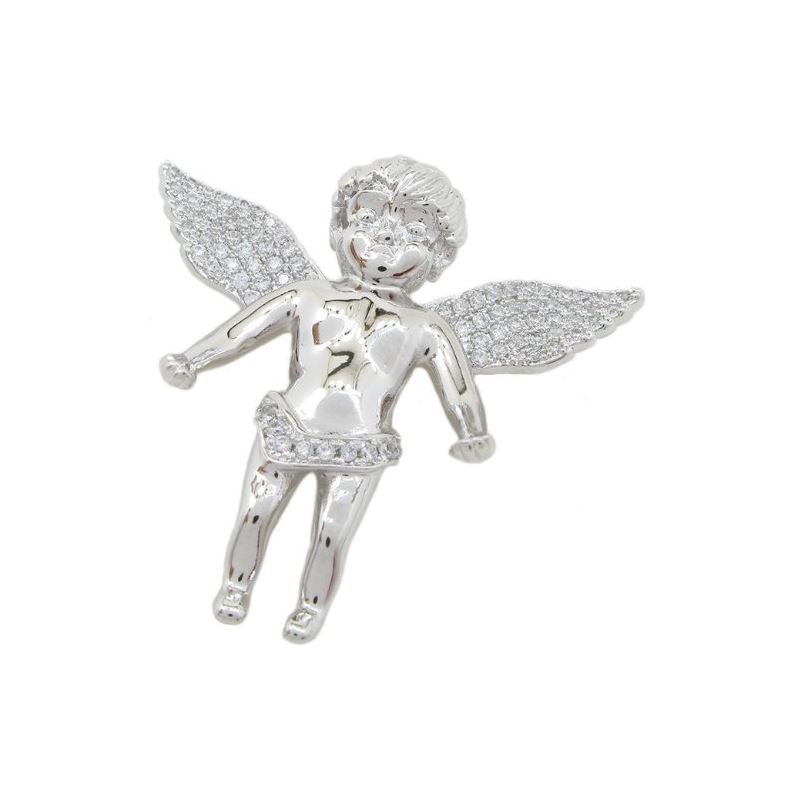 Angel cz silver pendant SB61 mm tall and 72306 1