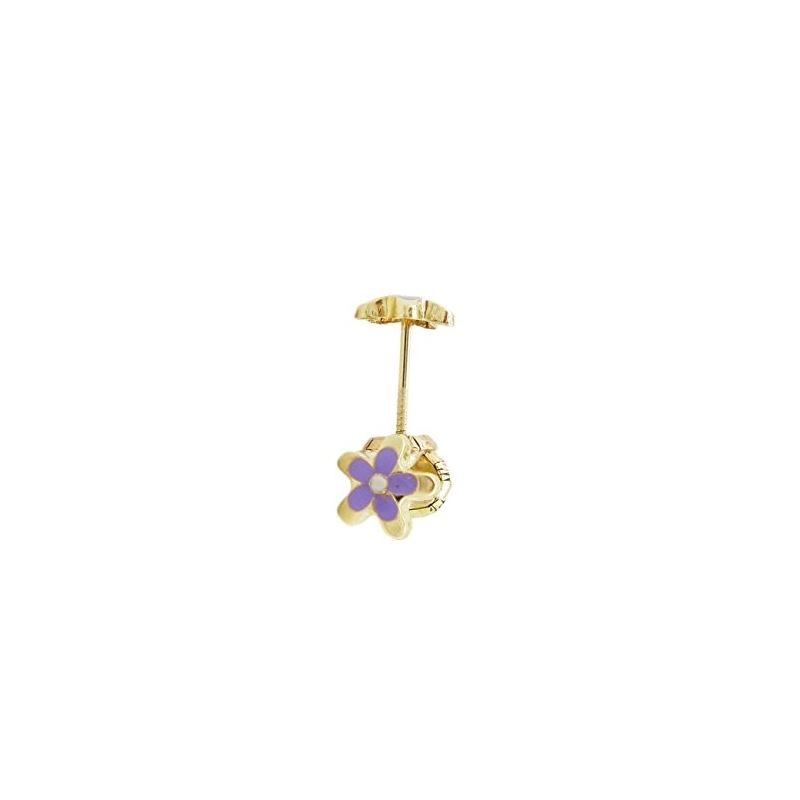 14K Yellow gold Flower stud earrings for 68238 1