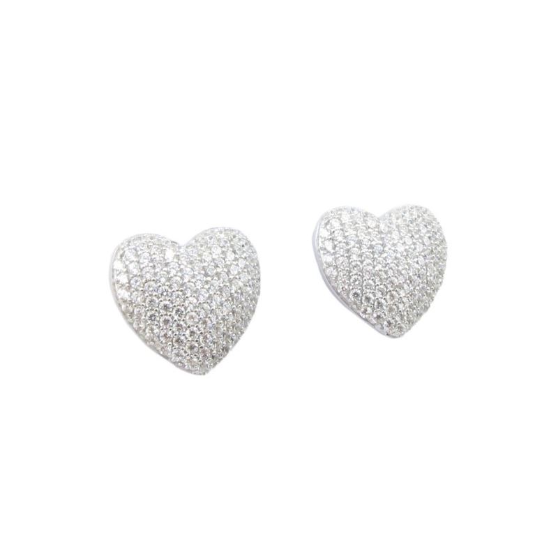 Womens .925 sterling silver White heart  83383 1