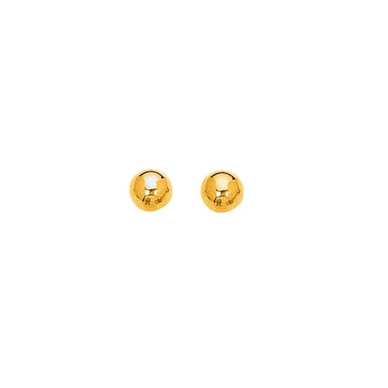 14kt Yellow Gold 6.0mm Shiny Ball Post E 70870 1