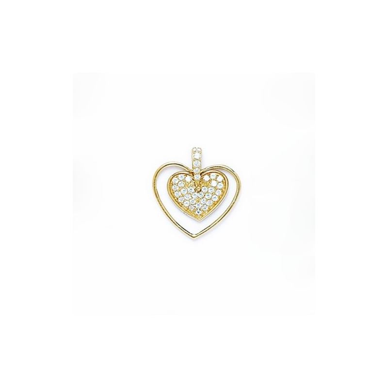14K Gold Heart Love Pendant P78 64320 1