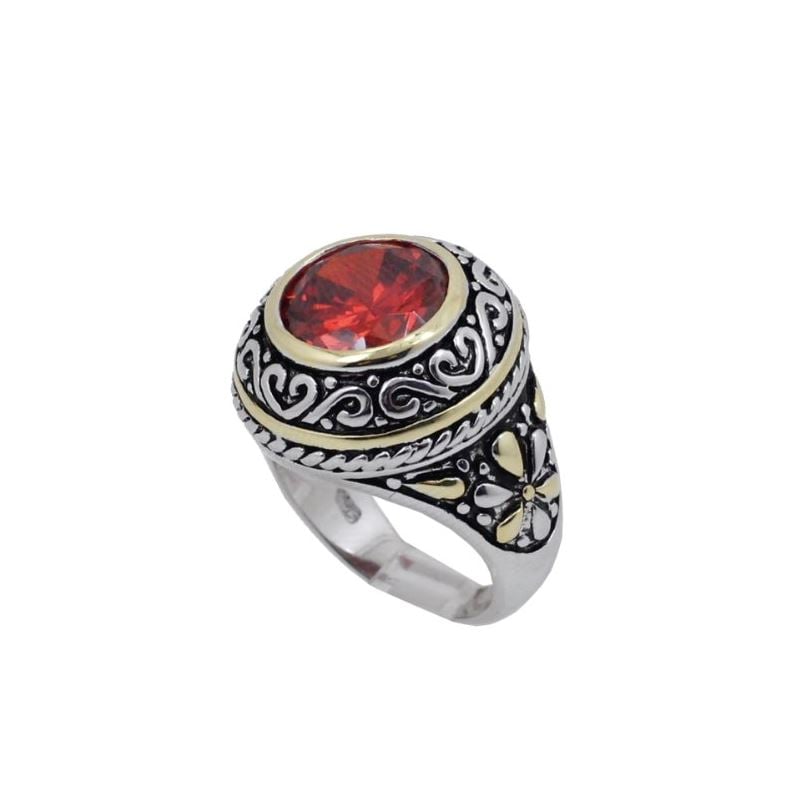 Ladies .925 Italian Sterling Silver Ruby 74187 1