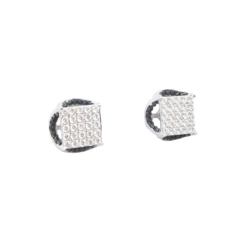 Mens .925 sterling silver White and blac 76691 1