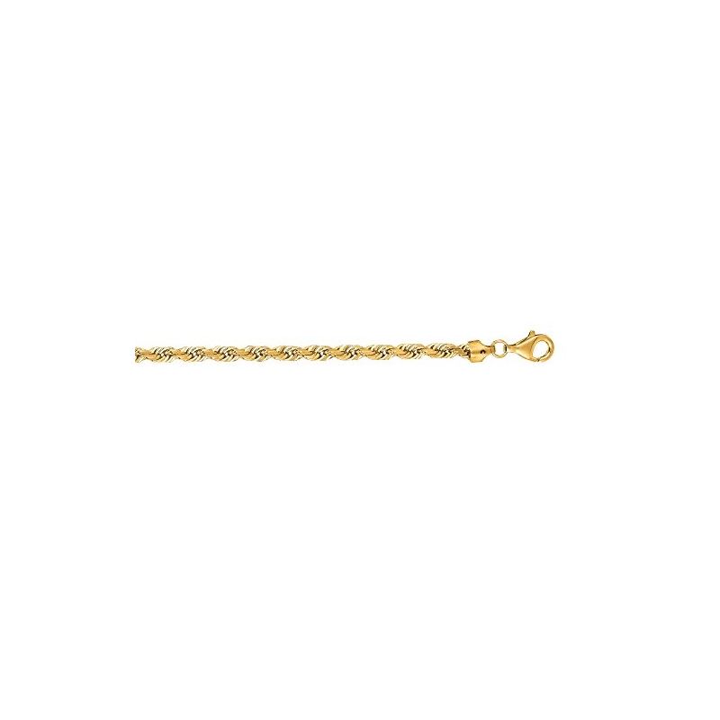 14K SOLID Yellow Gold ROPE Chain Necklac 64647 1